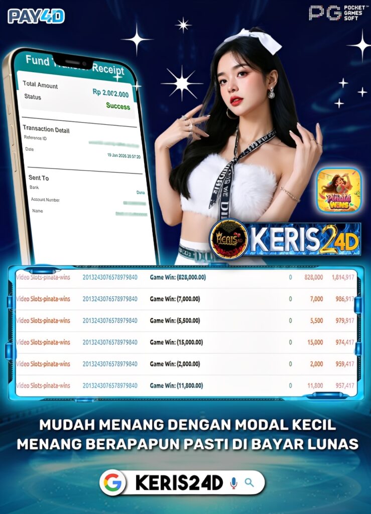 JACKPOT SLOT PINATA WINS 19 JANUARI 2026